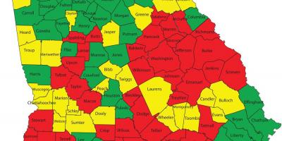 Atlanta Georgia county mapa