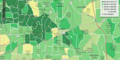 Demographic na mga mapa ng Atlanta
