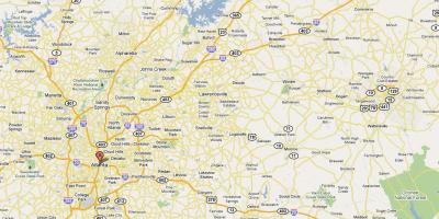 Mapa ng Atlanta ga