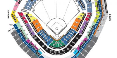 Braves stadium seating mapa
